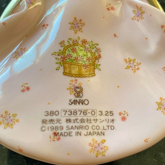 SANRIO 1989 Coin Purse Meadow Sweet Girl Bear Rare Vintage With Charm - Picture 5 of 10